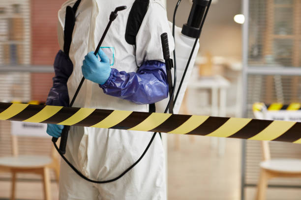 Professional Sewage Cleanup technician working in Salem, OR